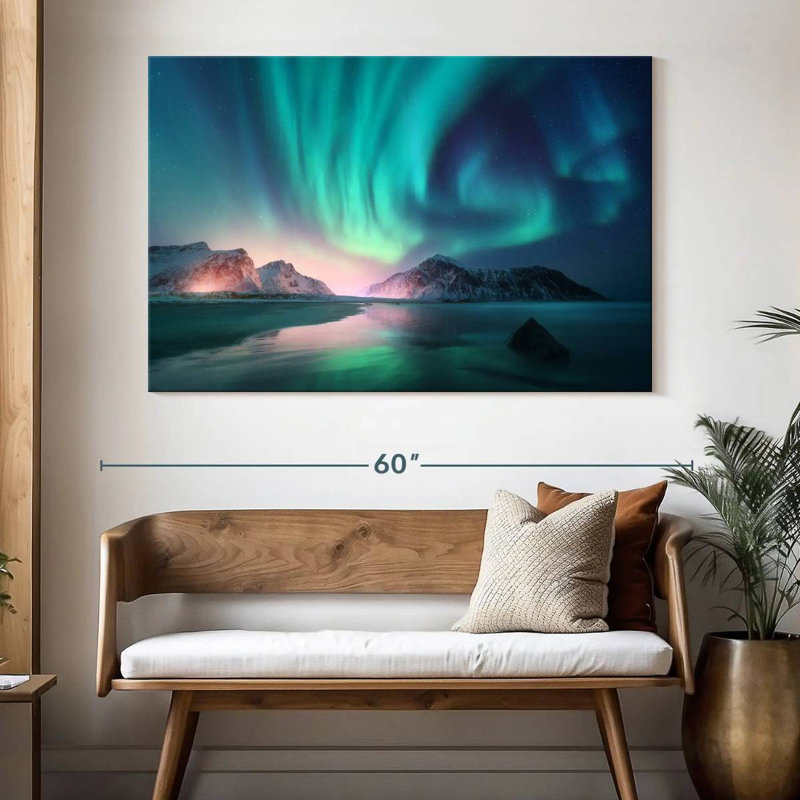 Alvord Meandering Northern Lights, 34" H x 51" W