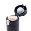 Thermos isolé sous vide en acier inoxydable 420 ml avec affichage de la température à DEL, double paroi, couvercle à vis étanche, noir 14 oz