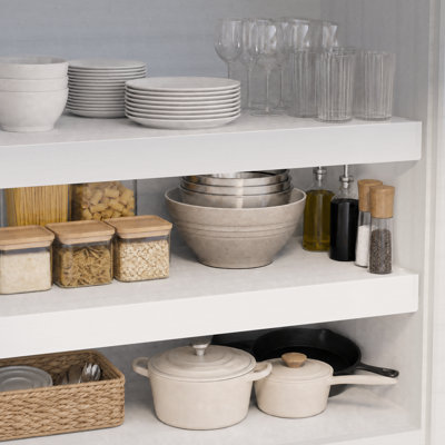 4‑pack durable pvc wire shelf covers, 0.31‑inch thick waterproof shelf liners designed for pantry, closet and kitchen wire rack shelving protection