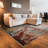 Crittenden Modern Abstract Jewel Tone Multicolor Area Rug with Short Fringe-26348553