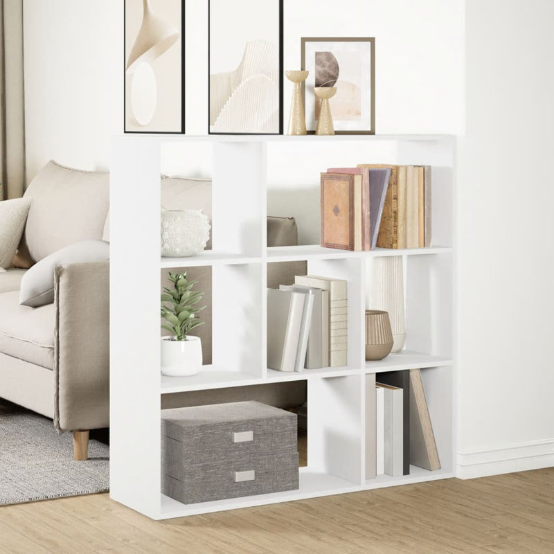 Mylo 103.5cm H x 102cm W Bookcase, White