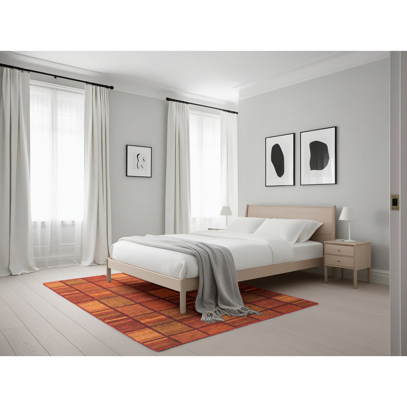 Shirl Abstract Indoor Rug, Rectangle 5' x 7'