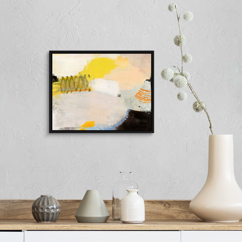 Reproduction d’art sur toile « anormal Behavior » par Jeffrey Tover, Cadre noir, H 13 po x l 16 po x P 1,75 po