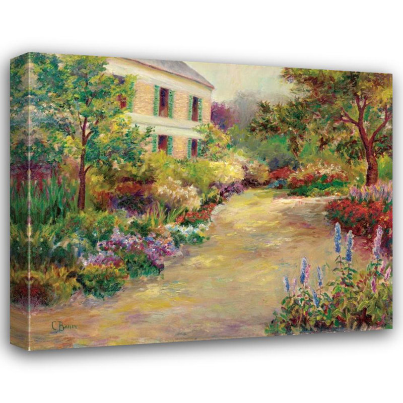 Alcott Hill® Bailey, Carol, art sur toile tendue sous le titre: Monets House BAI-104, H 36 po x l 43 po