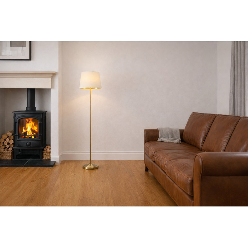 Elwaine 150cm Antique Brass Metal Floor Lamp
