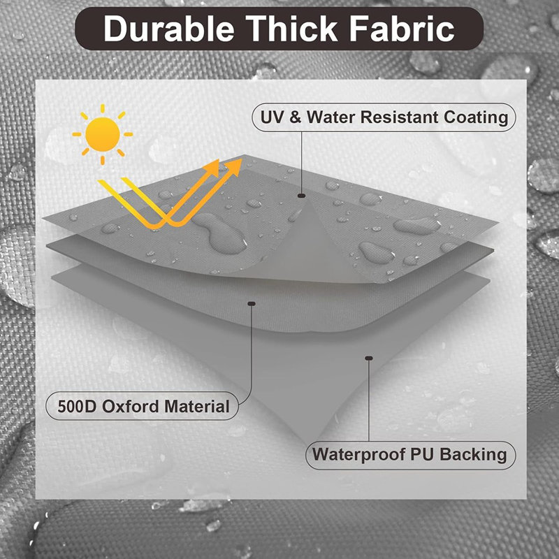 Patio Furniture Covers, Outdoor Table Furniture Cover Waterproof Rectangle, Patio Sectional Couch Set Cover For Deck,