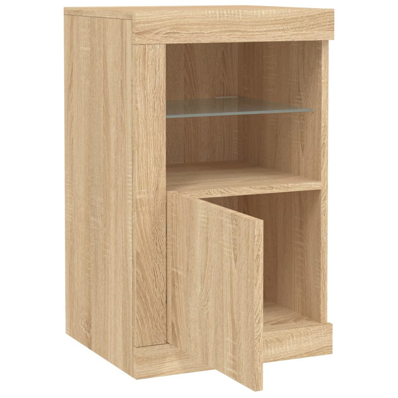 Barlina Iron 1 -Door Accent Cabinet, Sonoma Oak