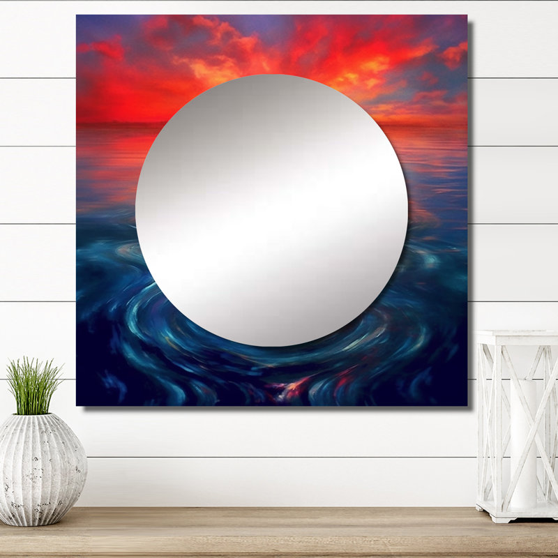 Art mural miroir Laticha, 29 po x 29 po