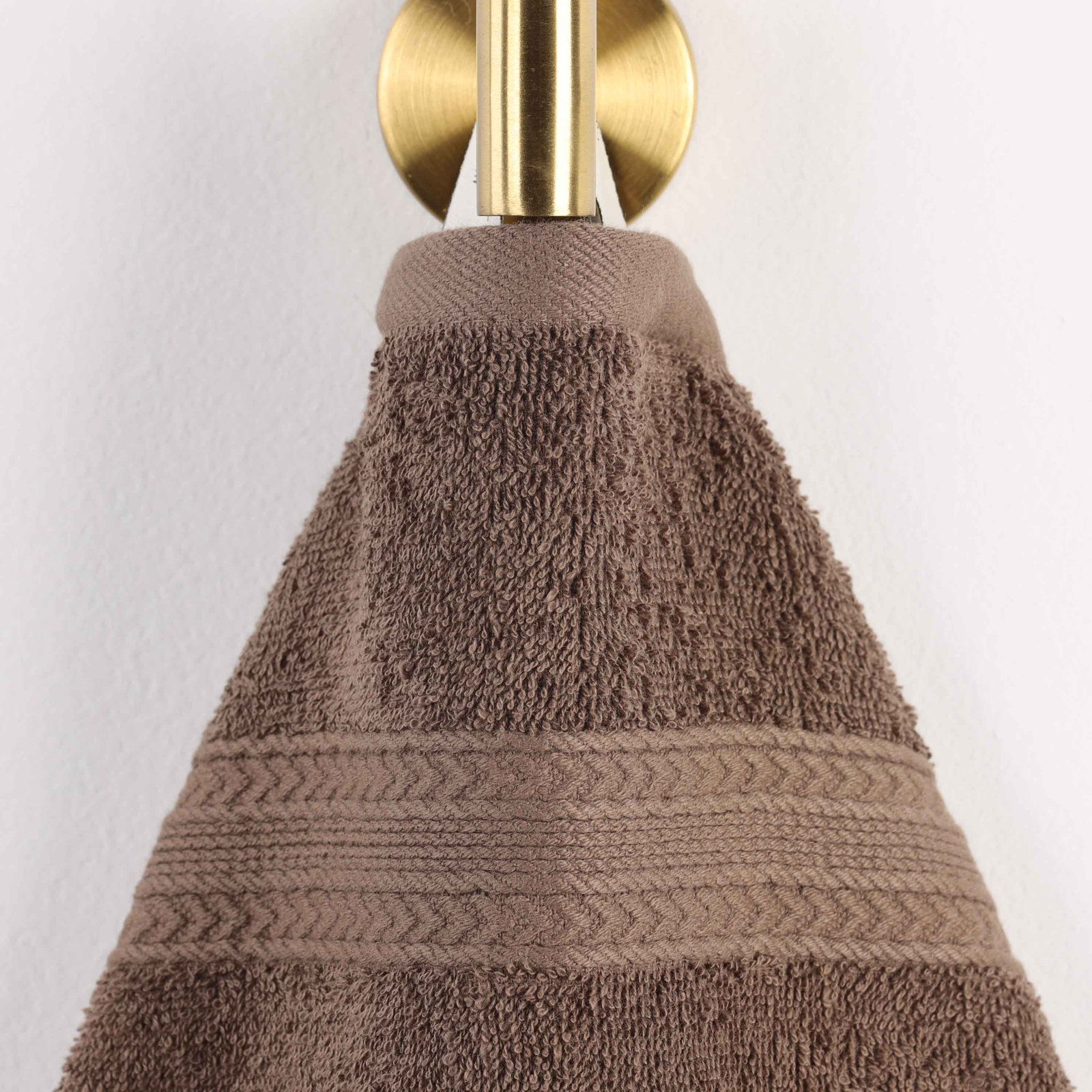 Simba Eco-Friendly Sustainable Cotton Washcloth Towel, Coffee