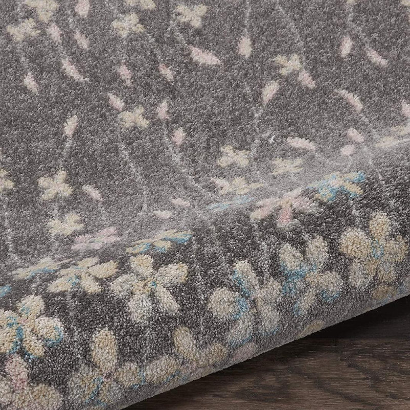 Zaizi Floral Indoor Rug, Rectangle 2' x 4'