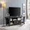 Tv Console Table, Tv Stand Cabinet With Curved Legs And One Drawers