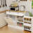 Pantry Cabinet with 2 Drawers, Tilt Out Trash Cabinet and 1 door with storage rack and 2 Shelves