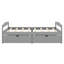 Lit plateforme simple équipé de deux tiroirs de rangement-419419331