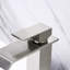 Robinet pour salle de bain, nickel brossé de haute qualité, acier inoxydable et luminaire accrédité, robinet monotrou, vérifié-125036358