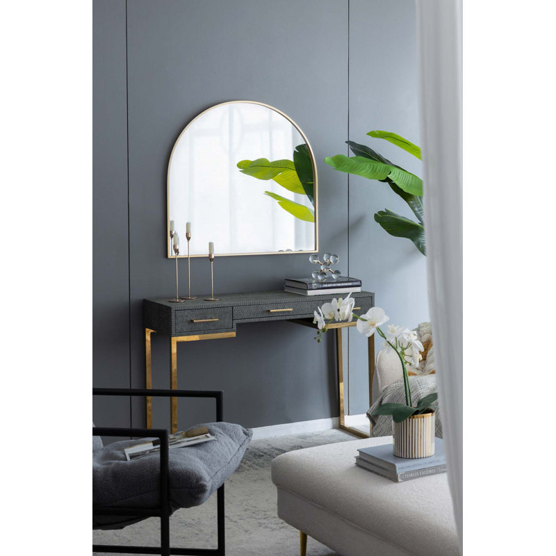 Miroir décoratif arqué, 31 po x 33 po