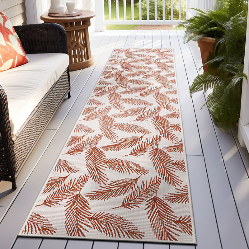 Tapis intérieur / extérieur Benavidez, Tapis de couloir de 2 pi x 7 pi