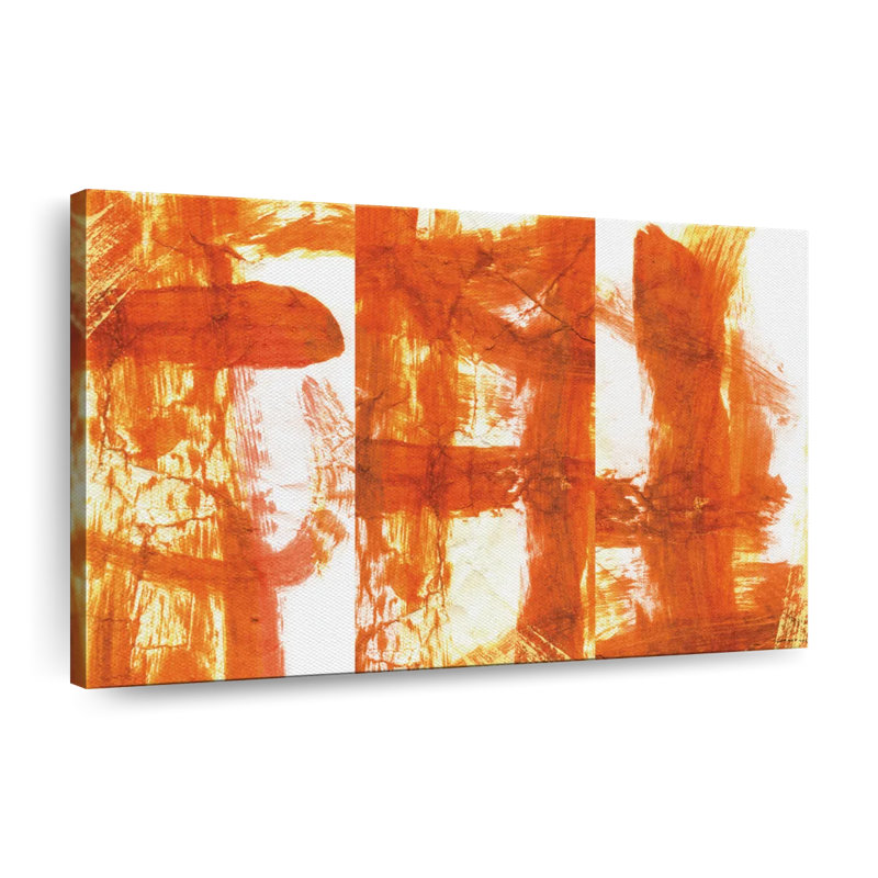 Orange Abstract Canvas Print, 16" H x 24" W x 1.25" D