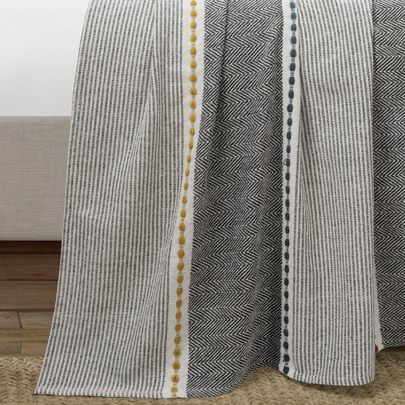 Couverture 100% coton , L 108 po x L 92 po