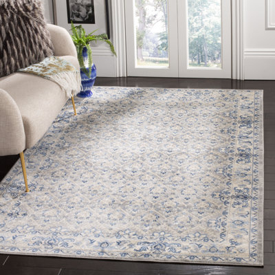 Asucena Light Gray/Blue Area Rug