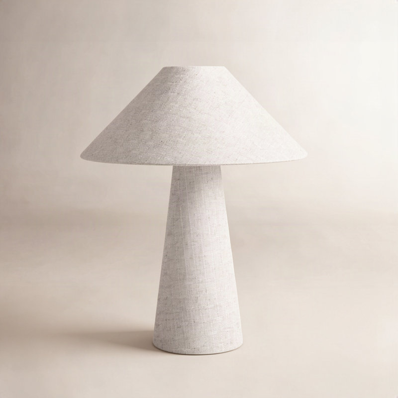 Marbella Nori Table Lamp Flecked White