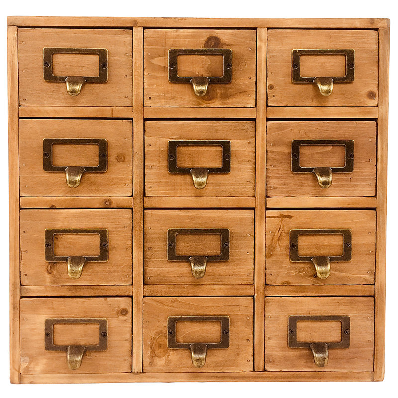 Elizabeth Solid Wood 34cm W 12 - Drawer Chest of Drawers