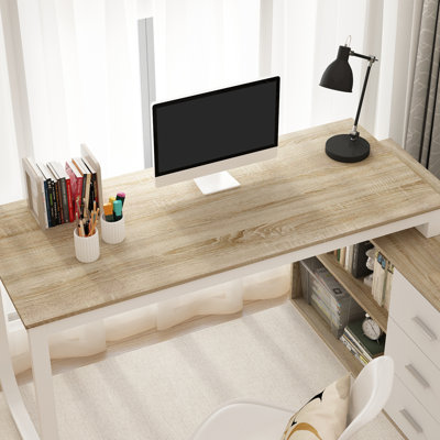 Latwon L-Shaped Writing Desk
