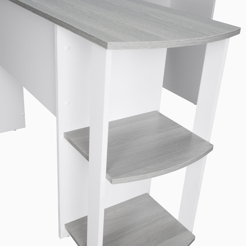 Aureliana L-Shaped Metal Base Writing Desk