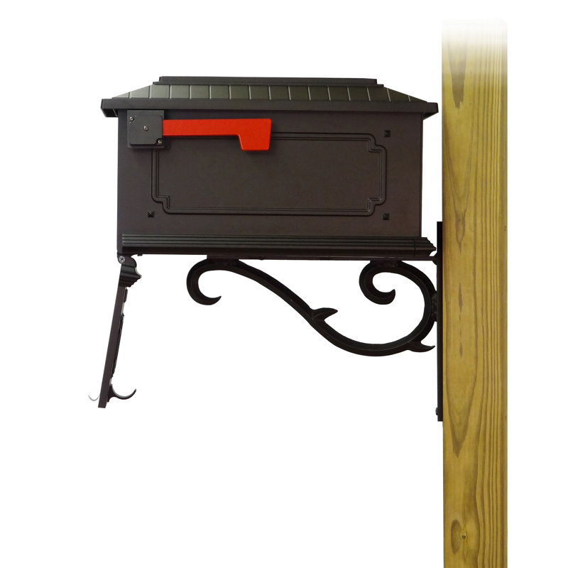 Kingston Aluminum Post Mounted Mailbox