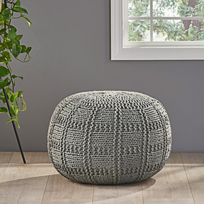 Pouf rond en coton 20 x 20 Yuny