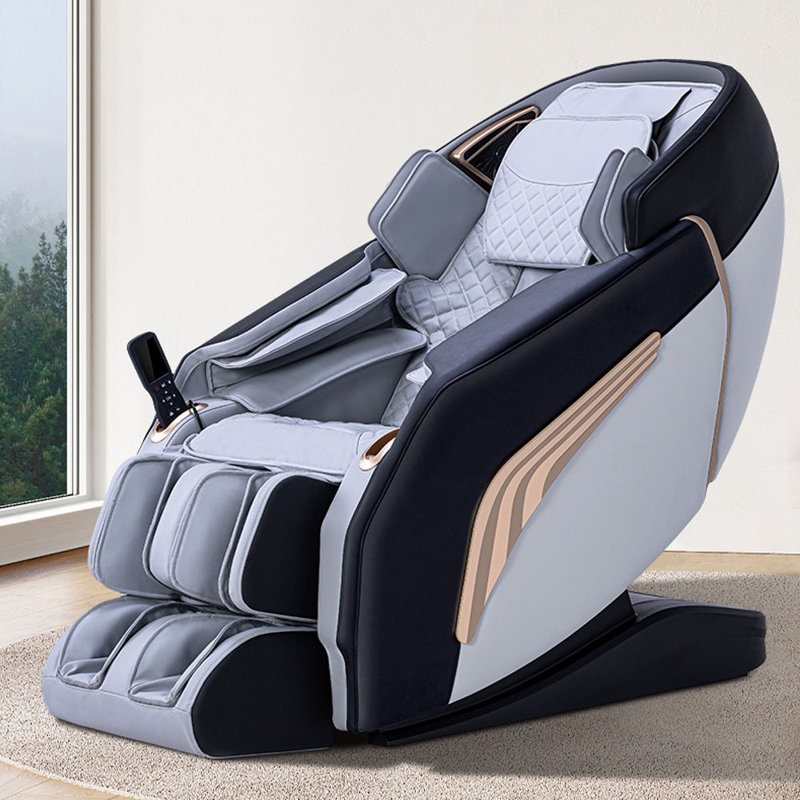 Fauteuil de massage chauffant, Polyuréthane gris