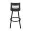 Tabouret tournant 30 "en métal avec similicuir-1104557576