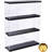 Acrylic Display Case Wall Mounted Funko POP Shelves, Clear Collectibles Showcase Display Cabinet With Sliding Door For Lego Figure Dustproof Hot Wheels Storage Box Black(11.8X3.3X14.8Inch)