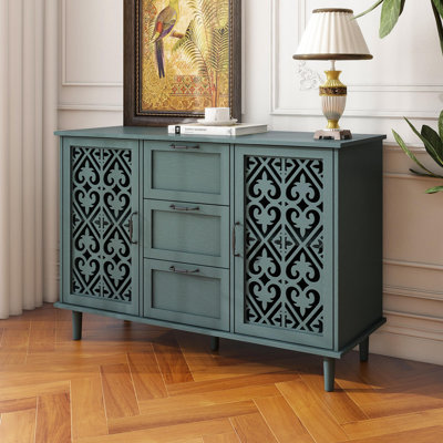 Abdulah Solid Wood Accent Cabinet by Darby Home Co