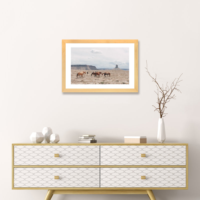 « arizona », photographie, H 16 po x l 24 po x P 1 po, Papier encadré de bois naturel