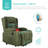 Xola Electric Power Lift Recliner Massage Chair Furniture w/ USB Port, Heat, Cupholders-738917399