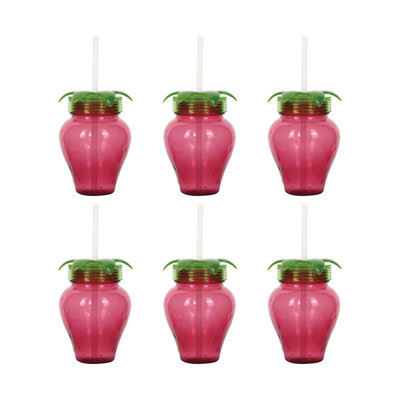 6-Piece Strawberry 21oz Tumbler