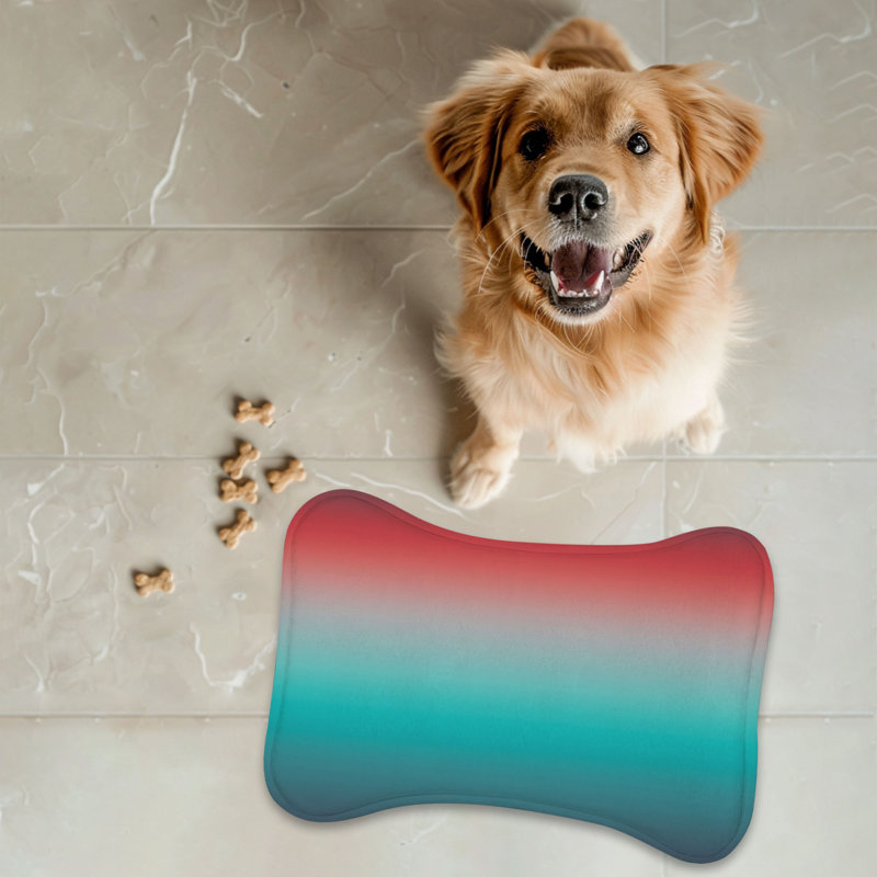 Star-Spangled - 1 Piece Bone Shape Feeding Mat