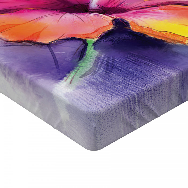 Microfiber Floral Fitted Sheet, Full Fitted Sheet