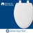 Bemis 1500EC Toilet Seat with Easy Clean & Change Hinges, Durable Wood, Elongated, White, 6-Pack