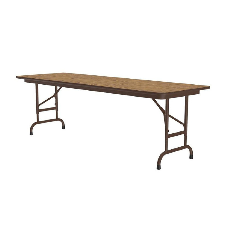Table pliante réglable 48 po, Noyer, H 32 po x L 96 po x P 30 po
