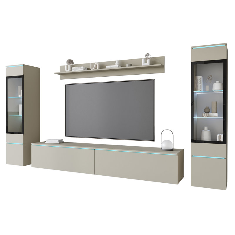Unfinished Entertainment Centre for TVs up to 78", Cashmere