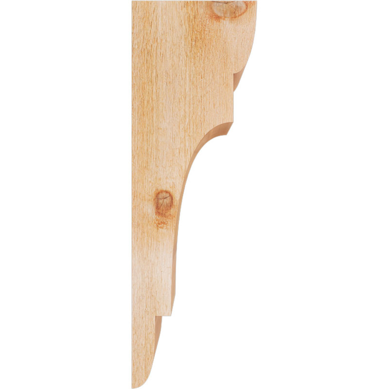 New Brighton Corbel, H 24 po x l 6 po x P 8 po, Cèdre rouge, Sciage brut