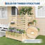 Wood Raised Garden Bed