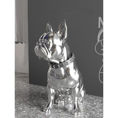 Creative Electroplated Resin Dog Figurine