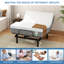 Structure de lit double réglable avec matelas en mousse à mémoire de forme-1345751781