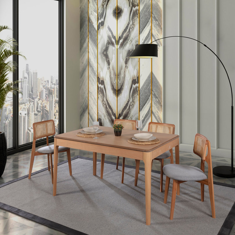 Sheila 4 - Person Butterfly Leaf Dining Set