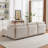 Combination Style Sofa, Modern Minimalist Sofa With 2 Comfort Cushions With Usb & C Charging Ports-190455240