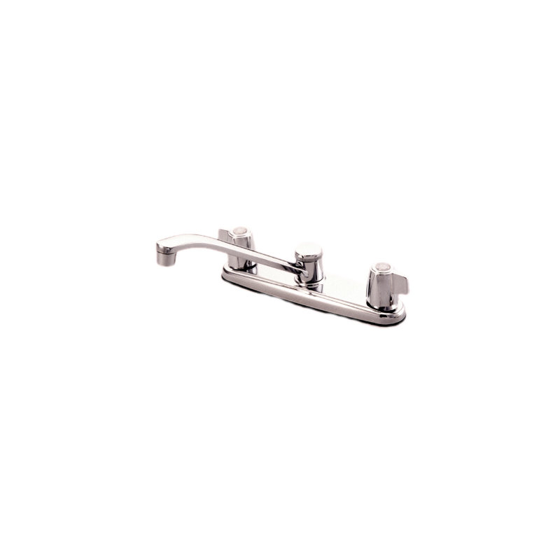 Kingston Brass Magellan Two-Handle 8" Centerset Kitchen Faucet, With Spray