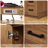 42'' Single Bathroom Vanity with Drawer, Shelf, Outlet, and Engineered Marble Top-70208318-70208319