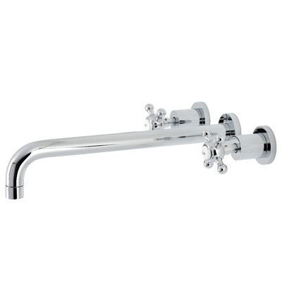 Kingston Brass Metropolitan Two-Handle 3-Hole Wall Mount Roman Tub Faucet